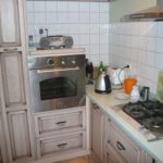 Кухня с фасадами массив дуба 4 Фото мебели