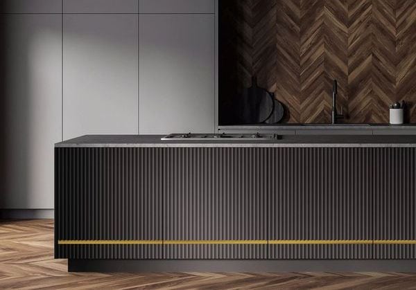 Мебель на заказ для гостиной и кухни в Санкт-Петербурге от производителя 13 кухни с рифленными фасадами 30